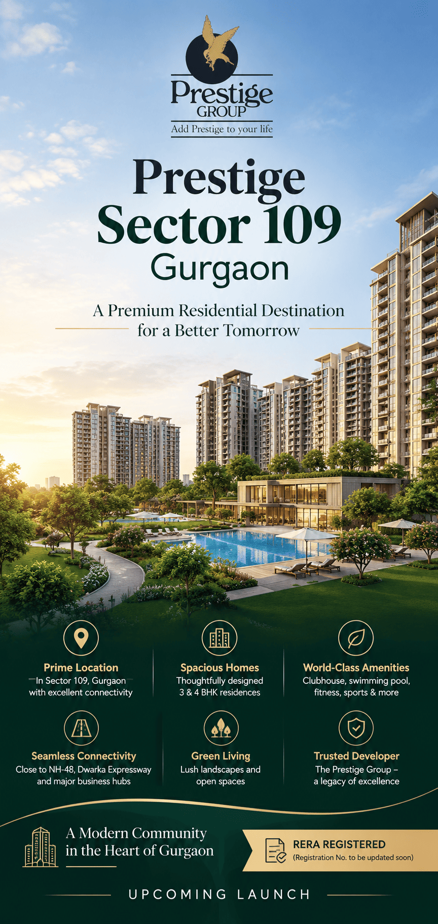Prestige Sector 109 Gurgaon - Master planned high-rise community